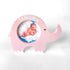Personalised Baby Elephant Photo Frame - Pink